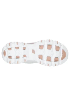 Sneakers bianche con dettagli oro e Memory Foam D'Lites Fresh Start-SKECHERS Best