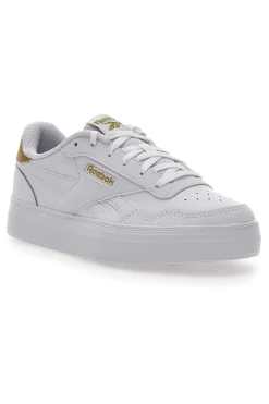 Sneakers Bianche Con Dettagli Oro Court Advance Bold-REEBOK Hot