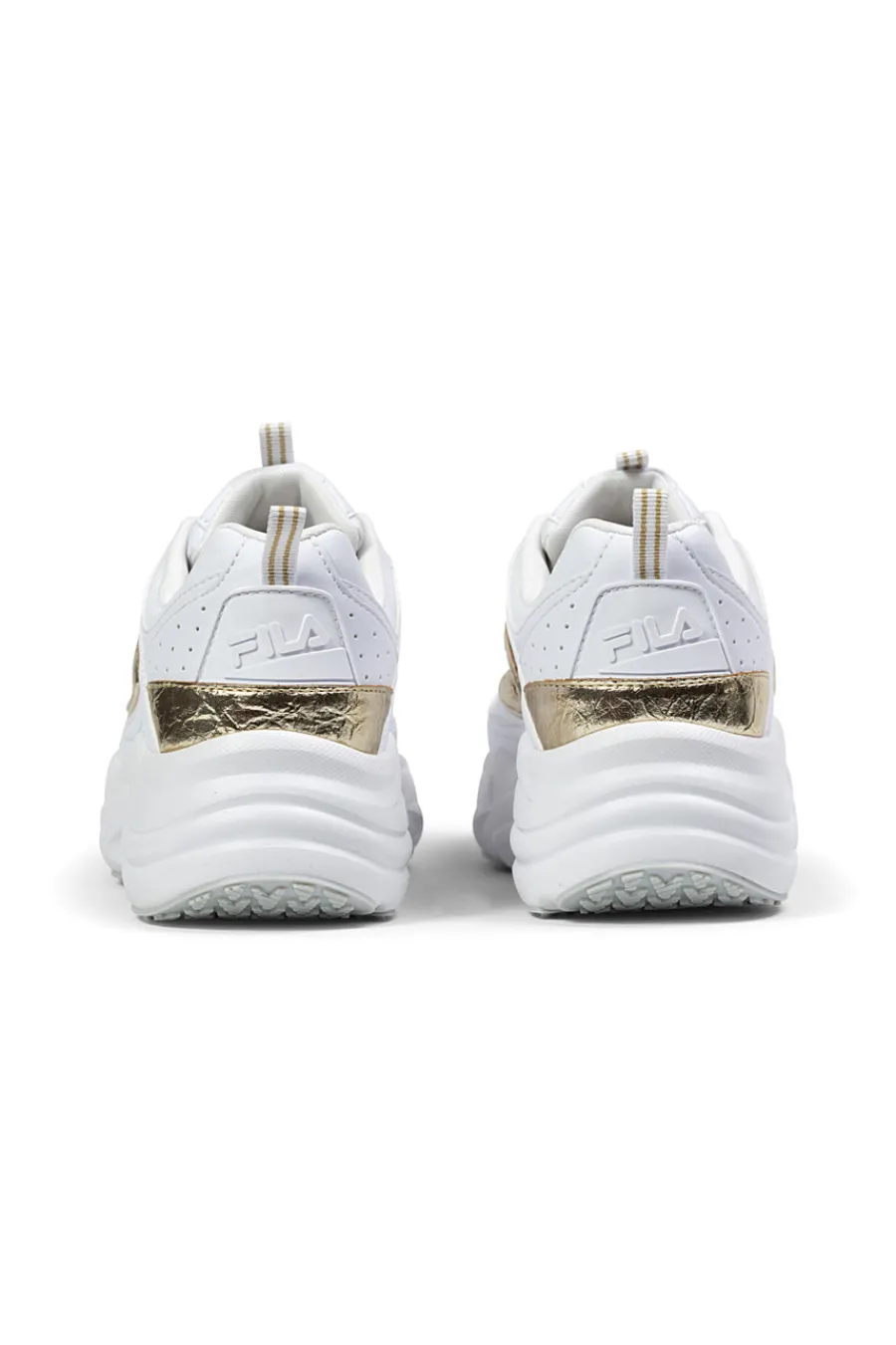 Sneakers bianche con dettagli oro e suola chunky FFW0586-FILA Clearance