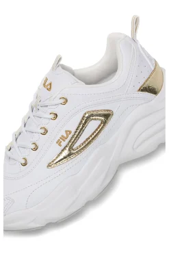 Sneakers bianche con dettagli oro e suola chunky FFW0586-FILA Clearance