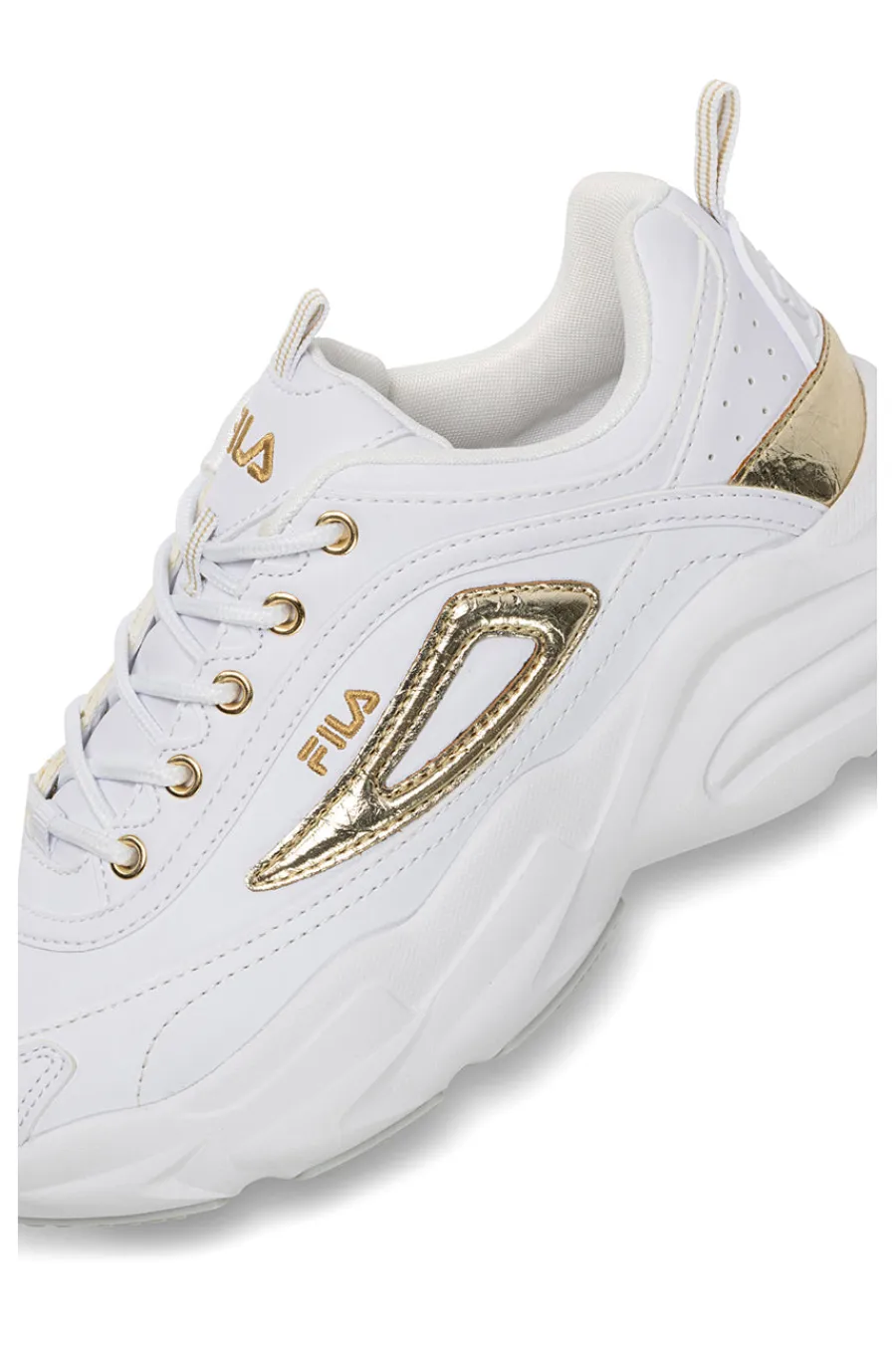 Sneakers bianche con dettagli oro e suola chunky FFW0586-FILA Clearance