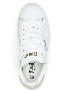 Sneakers bianche con dettagli oro EV-087P-EVERLAST Sale