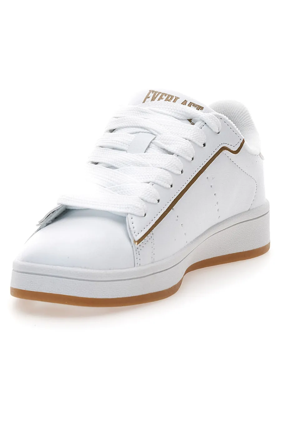 Sneakers bianche con dettagli oro EV-087P-EVERLAST Sale