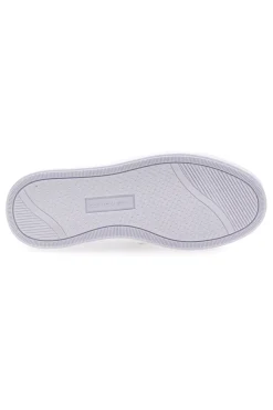 Sneakers Bianche con Dettagli Argentati ANNUNZIATA LTH-COTTON BELT Clearance
