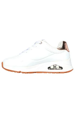 Sneakers bianche con inserti metallici UNO Gen1 SHIMMER AWAY ESS STREET GIRLS-SKECHERS Sale