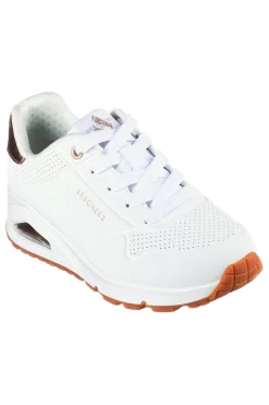 Sneakers bianche con inserti metallici UNO Gen1 SHIMMER AWAY ESS STREET GIRLS-SKECHERS Sale