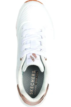 Sneakers bianche con inserti metallici UNO Gen1 SHIMMER AWAY ESS STREET GIRLS-SKECHERS Sale