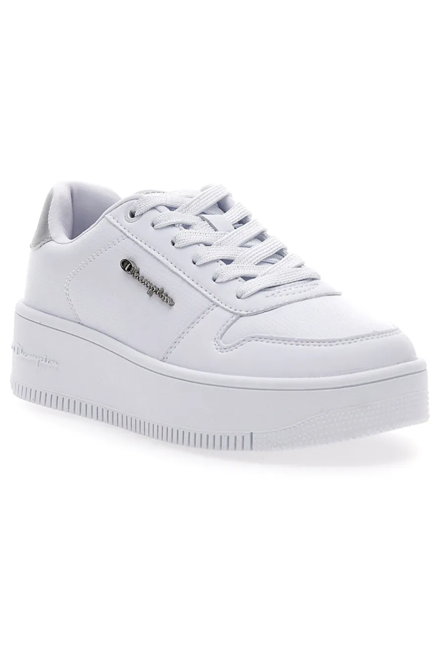 Sneakers Bianche con Lacci RD18 RD Plat chromo-CHAMPION Discount