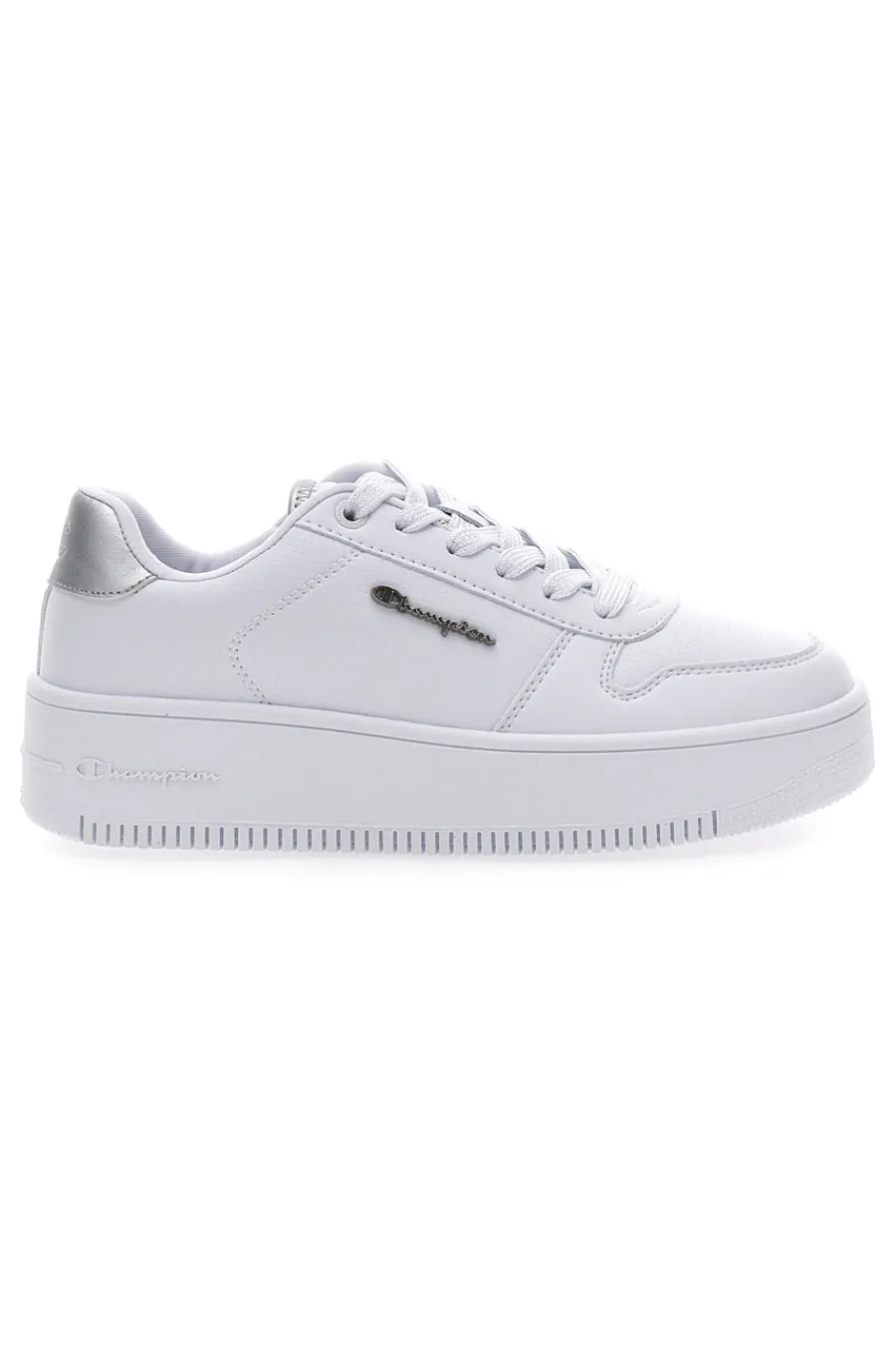 Sneakers Bianche con Lacci RD18 RD Plat chromo-CHAMPION Discount
