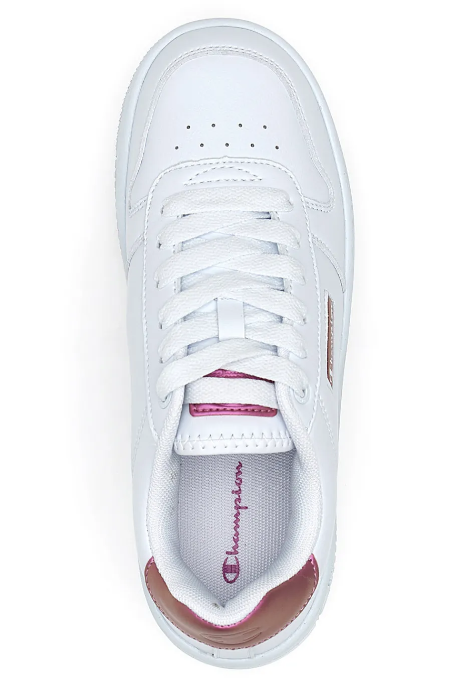 Sneakers Bianche con Lacci Rebound Platform Glitz-CHAMPION