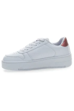Sneakers Bianche con Lacci Rebound Platform Glitz-CHAMPION