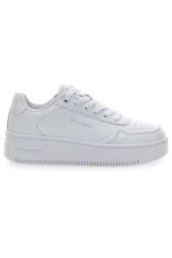 Sneakers Bianche con Lacci Champion Rebound Platform Low
