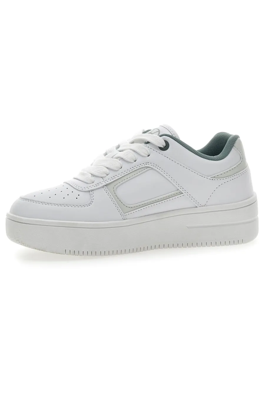 Sneakers Bianche Con Logo Laterale Foul Plat Element-CHAMPION Discount