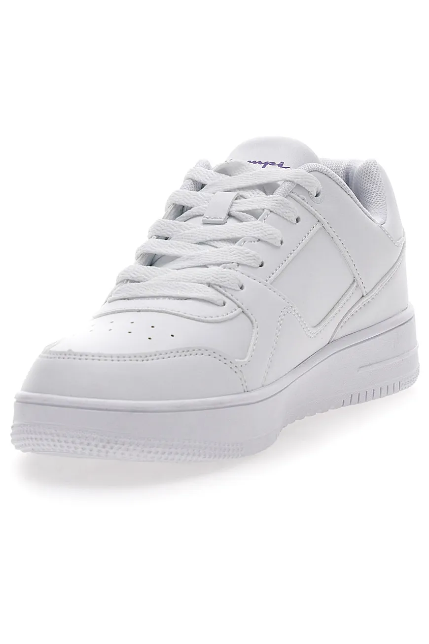 Sneakers Bianche Con Logo Laterale Champion Rebound Low