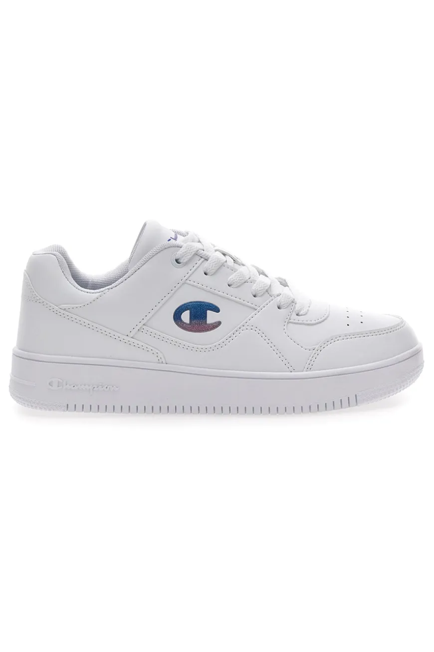 Sneakers Bianche Con Logo Laterale Champion Rebound Low