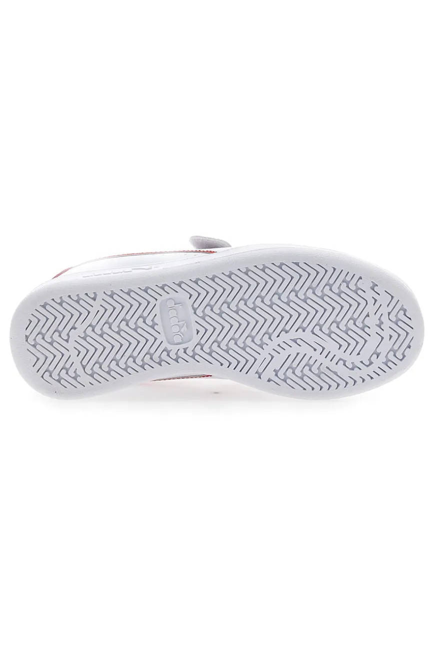 Sneakers bianche con logo rosso e velcro DIADORA GAME PS