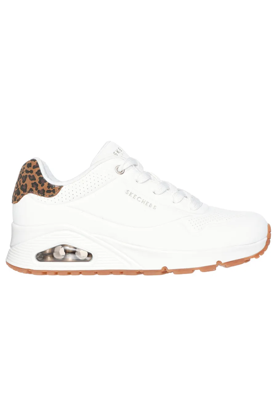Sneakers bianche con memory foam e dettagli leopardati Uno Jungle Nite-SKECHERS Best