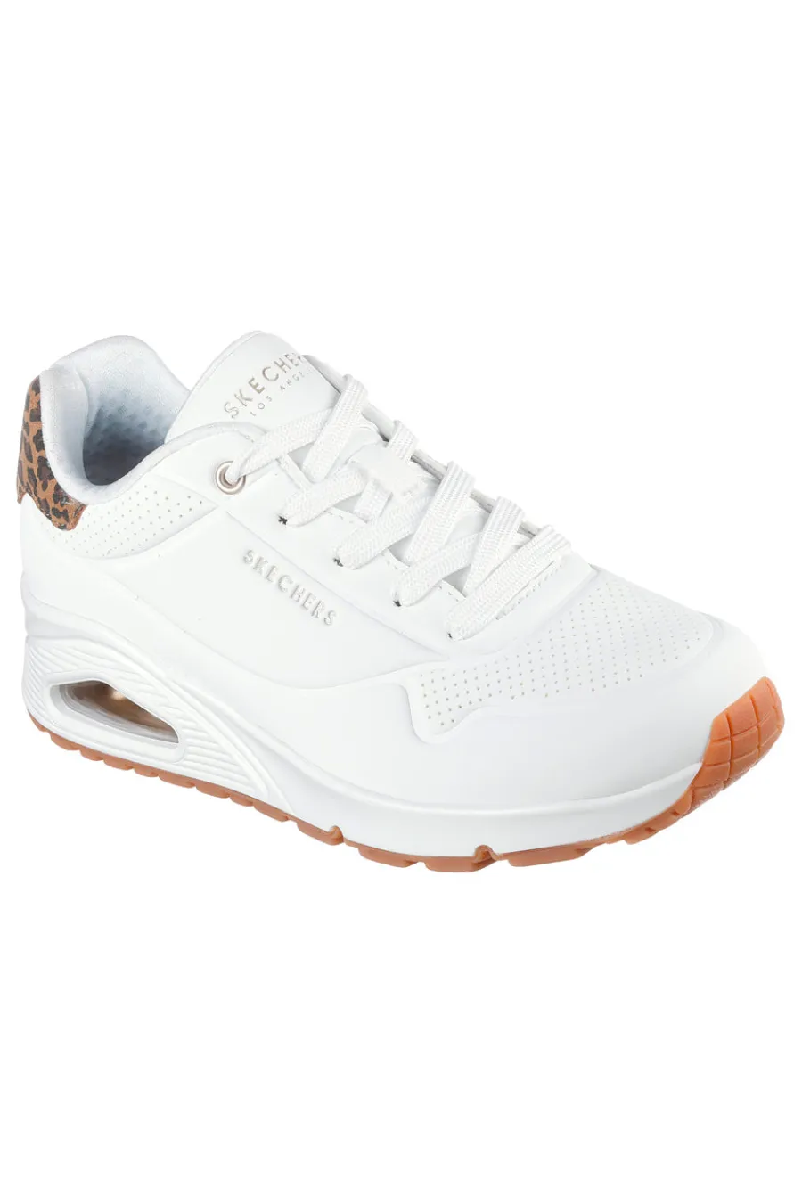 Sneakers bianche con memory foam e dettagli leopardati Uno Jungle Nite-SKECHERS Best