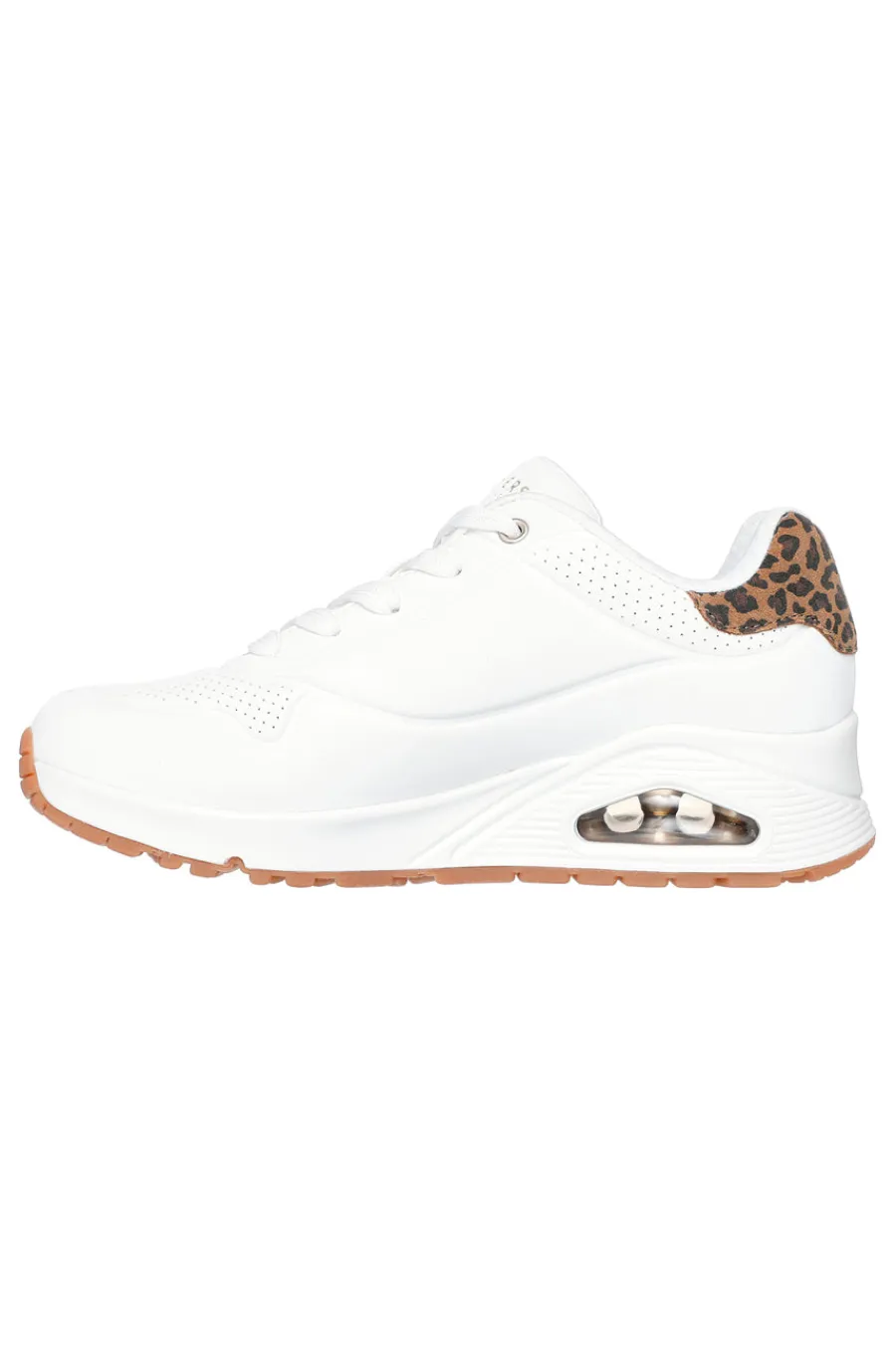 Sneakers bianche con memory foam e dettagli leopardati Uno Jungle Nite-SKECHERS Best
