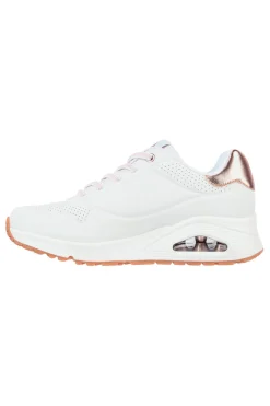 Sneakers Bianche Con Pianta Larga Street Uno Shimmer Away-SKECHERS Hot
