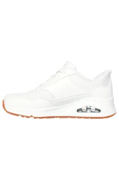 Sneakers Bianche con Platform Street Hands Free Slip-ins: Uno - Banksia-SKECHERS