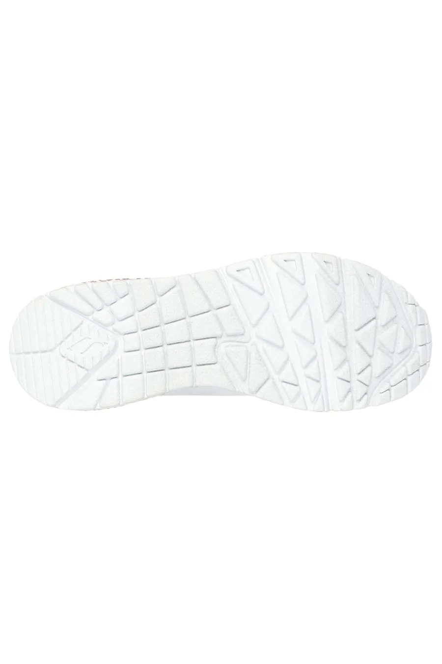 Sneakers bianche con stampa cuori oro rosa e cuscinetto ad aria UNO Loving Love-SKECHERS Sale