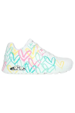 Sneakers bianche con stampa cuori termoreattiva Uno Changed Love-SKECHERS Best