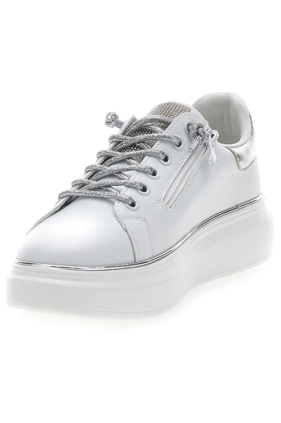 Sneakers bianche con strass E86-ENERGY Best
