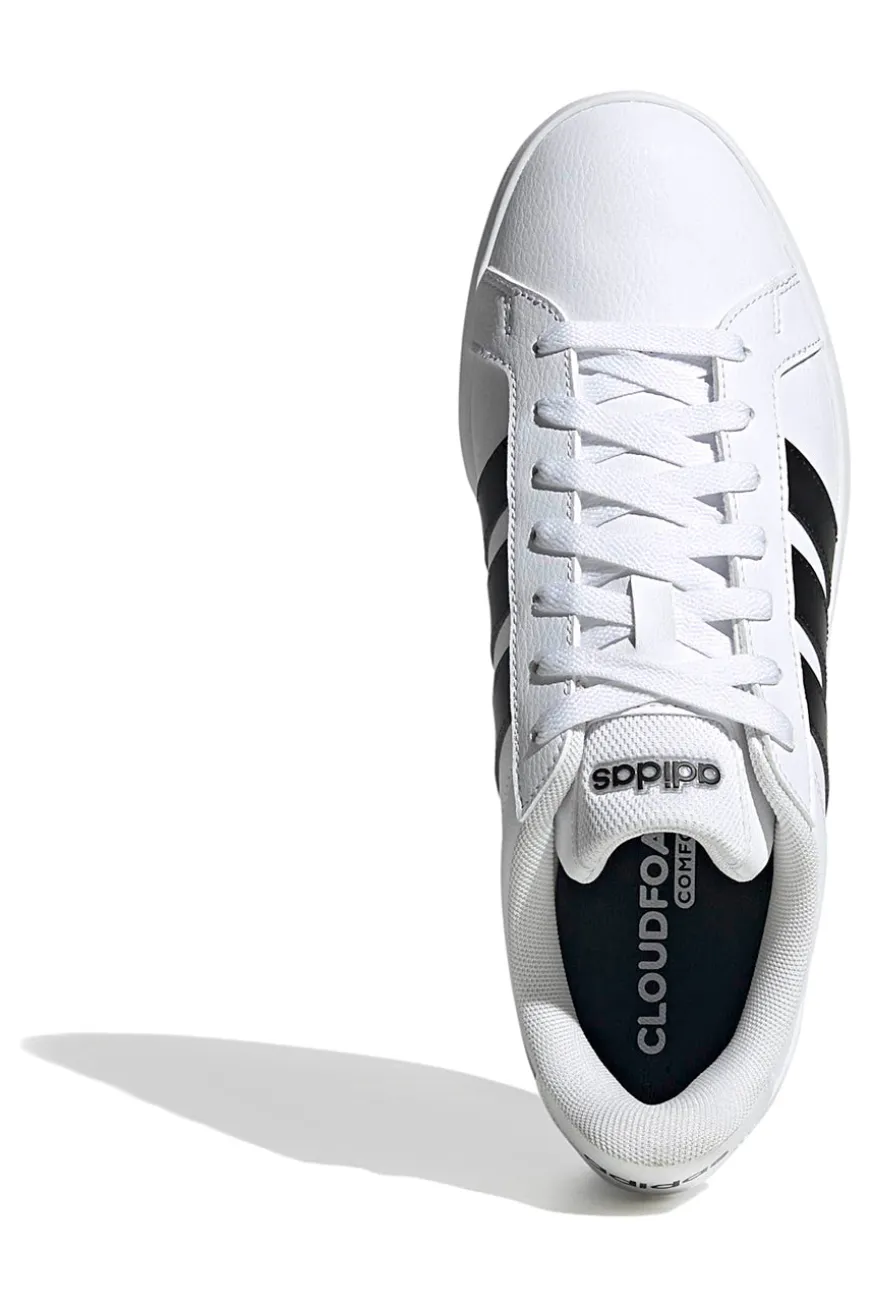 Sneakers bianche con strisce nere Adidas GRAND COURT BASE 3.0