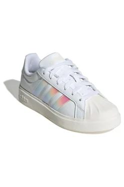 Sneakers bianche con strisce iridescenti e punta a conchiglia Streettalk J-ADIDAS Sale