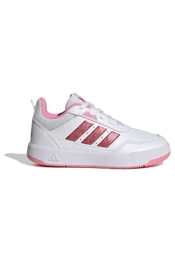 Sneakers bianche con strisce rosa metallizzate e suola antitraccia Tensaur Sport 3.0 K-ADIDAS