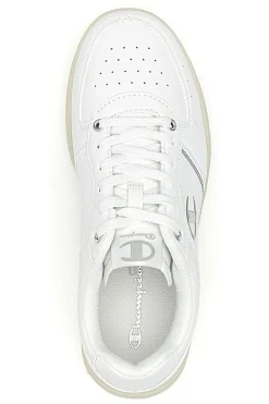 Sneakers Bianche con Suola in Gomma CLAY 400 W-CHAMPION New