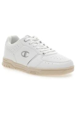 Sneakers Bianche con Suola in Gomma CLAY 400 W-CHAMPION New