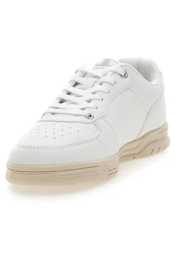 Sneakers Bianche con Suola in Gomma CLAY 400 W-CHAMPION New