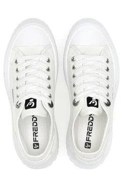 Sneakers Bianche Con Suola Platform Bianca FY7601-FREDDY Outlet