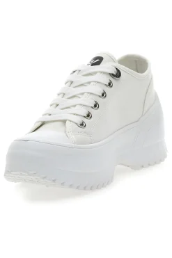 Sneakers Bianche Con Suola Platform Bianca FY7601-FREDDY Outlet