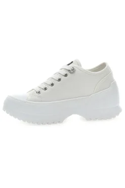 Sneakers Bianche Con Suola Platform Bianca FY7601-FREDDY Outlet