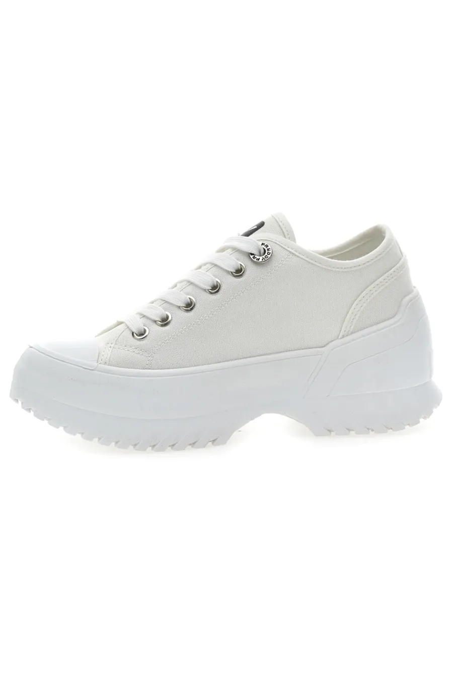 Sneakers Bianche Con Suola Platform Bianca FY7601-FREDDY Outlet