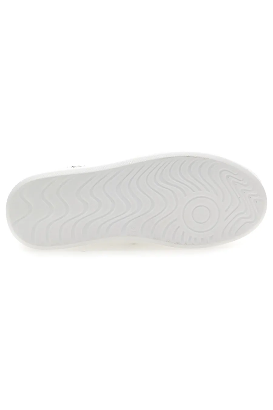 Sneakers Bianche con Tomaia Decorata e Platform 50251-MARIELLA BURANI Outlet