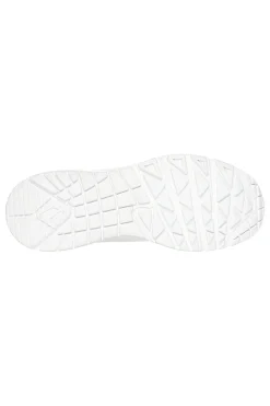 Sneakers bianche con zeppa e dettagli metallici UNO Wedge Hi Steps-SKECHERS New