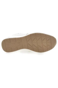 Sneakers bianche con zip e dettagli oro 488IN-INBLU Best