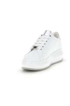 Sneakers bianche con zip laterale platform Burani 52031C1396-MARIELLA BURANI Clearance