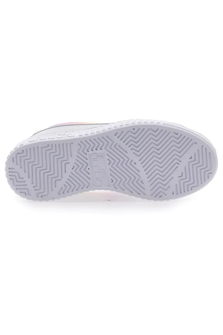 Sneakers Bianche e Arcobaleno Diadora Game Step PS