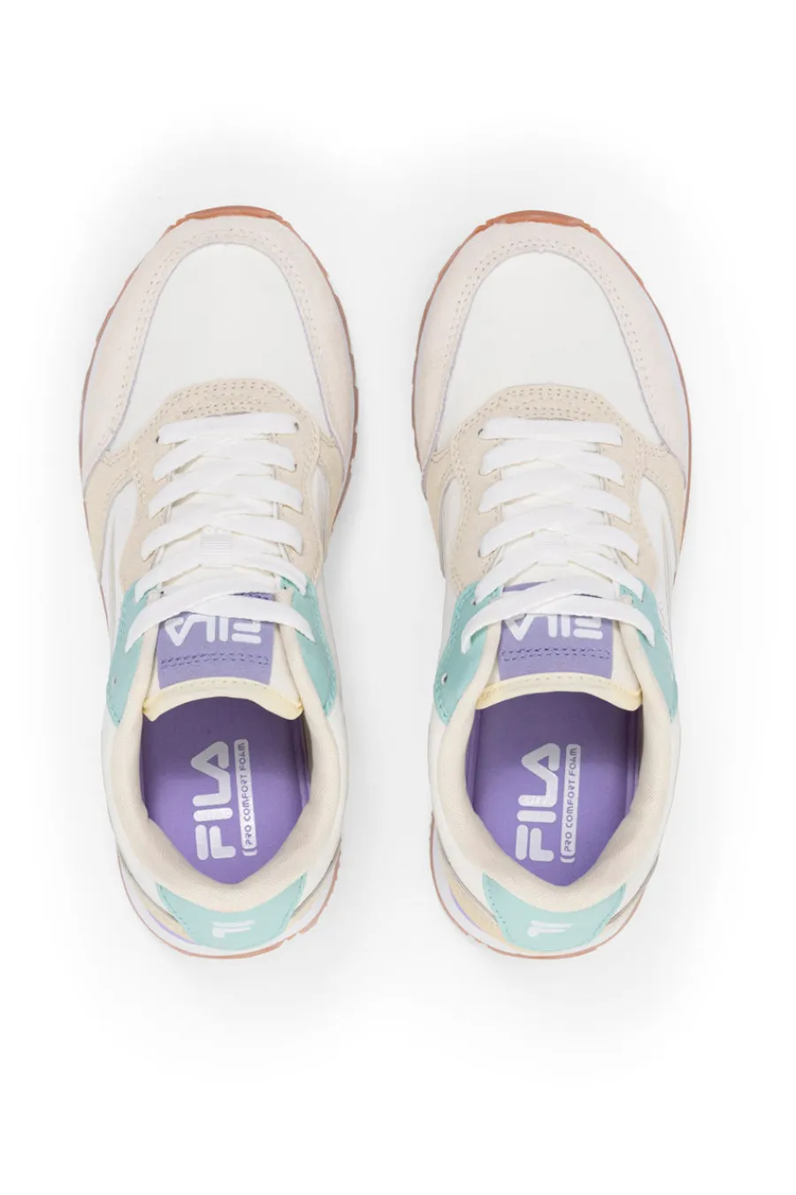 Sneakers bianche e beige con suola a contrasto COURTBAY-FILA Best