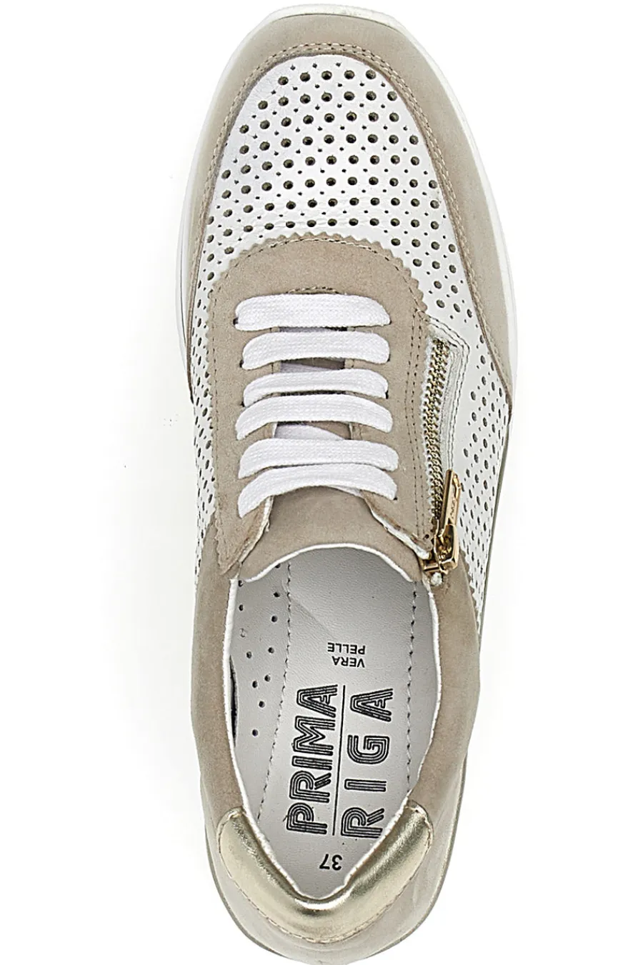 Sneakers Bianche e Beige 21668FAST-PRIMA RIGA Clearance