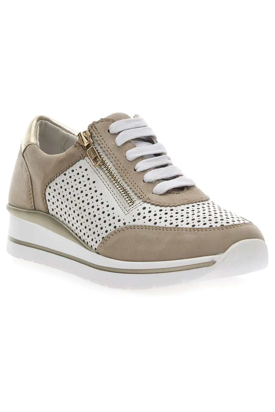 Sneakers Bianche e Beige 21668FAST-PRIMA RIGA Clearance