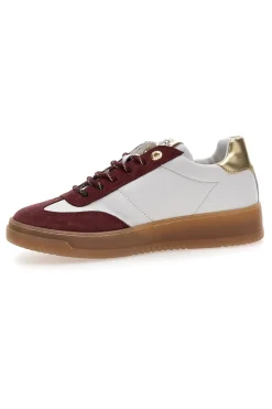 Sneakers bianche e bordeaux in pelle con dettagli oro Grace Made in Italy-PITTARELLO CAPSULE Hot