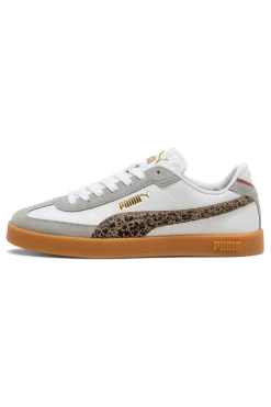 Sneakers bianche e grigie con dettagli animalier suola beige Club II Era Animal Flair-PUMA Hot
