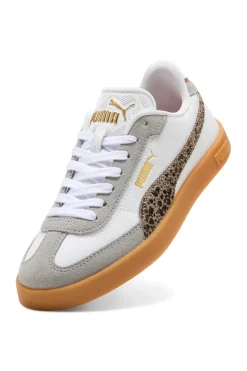 Sneakers bianche e grigie con dettagli animalier suola beige Club II Era Animal Flair-PUMA Hot