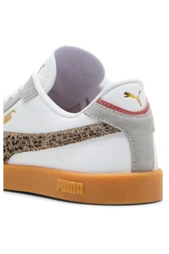 Sneakers bianche e grigie con dettagli animalier suola beige Club II Era Animal Flair-PUMA Hot